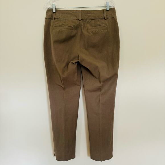 Banana Republic Cotton Twill Taupe Khaki Jackson Fit Pants Size 8 - Picture 6 of 10